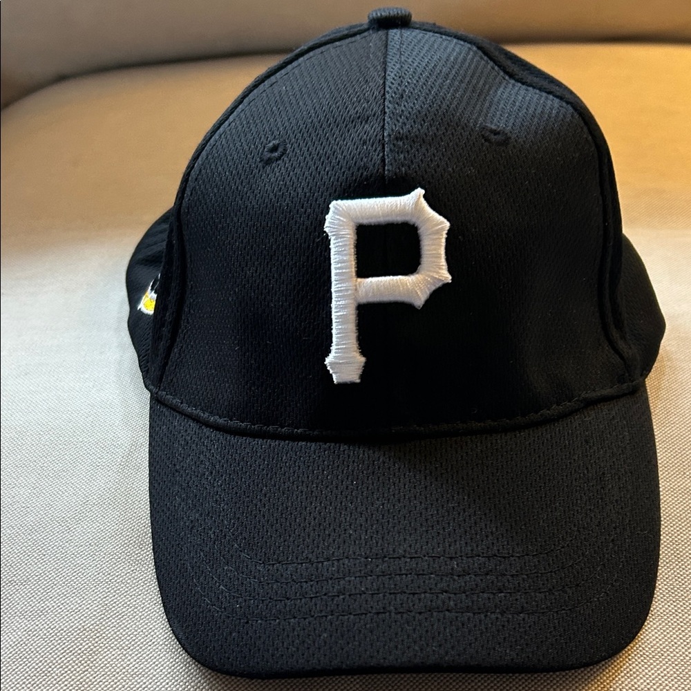 Black Pittsburgh Baseball Cap with White Lettering